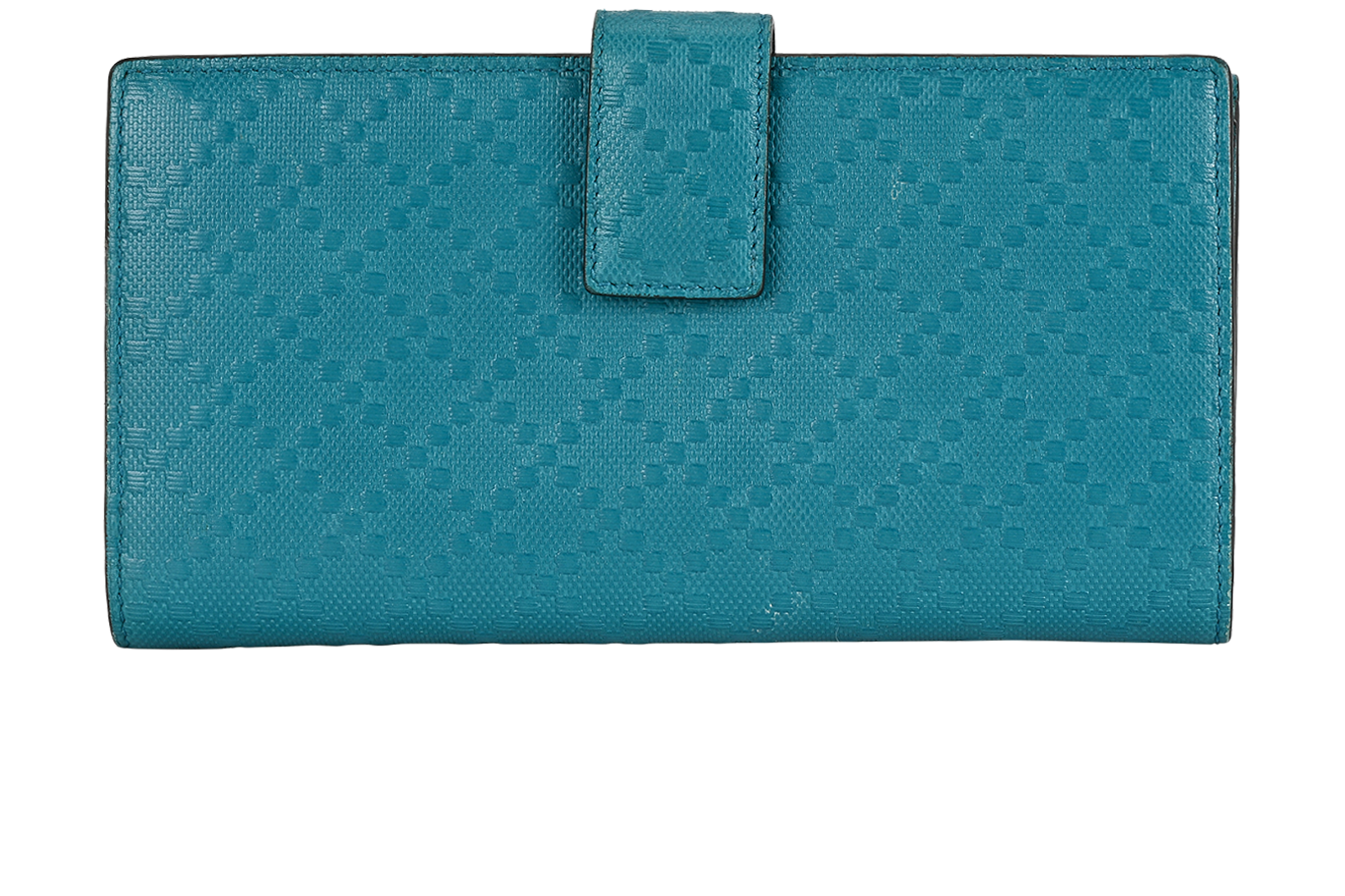 Gucci Diamond Bifold Long Wallet, &pound;150, Accessories, Blue, Leather, Back view